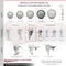 Service Caster 5 Inch Gray Polyurethane Swivel 1/2 Inch Threaded Stem Caster Set with Brake SCC SCC-TS20S514-PPUB-TLB-121315-4 - alternate 4